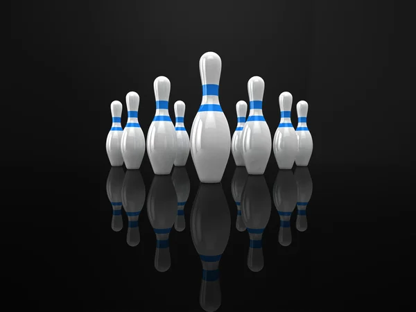 stock image Bowling pins