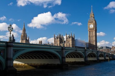 The Houses of Parliament in London clipart