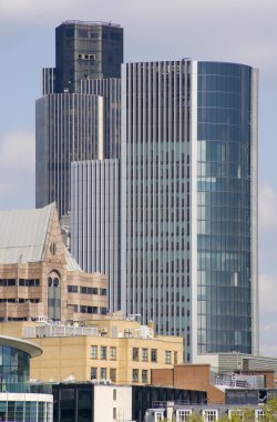 Skyscrapers in the city of London clipart