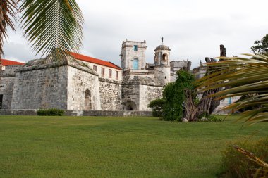 Old fortress in the historic neighbourhood in Ha clipart