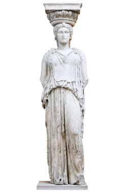 Greek Caryatid from the Erechtheion clipart