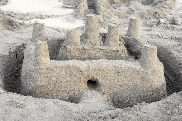 Castelo de areia — Fotografia de Stock