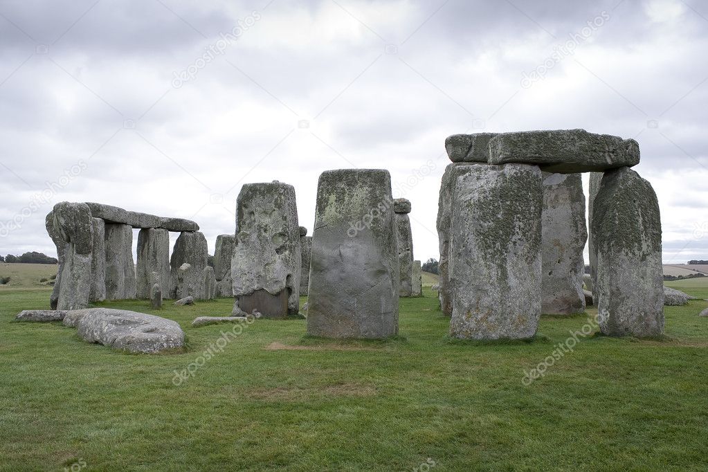The Stonehenge megalithic monument in Salisbury,