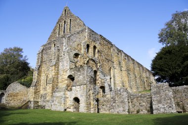 Ruins of Battle Abbey in England clipart