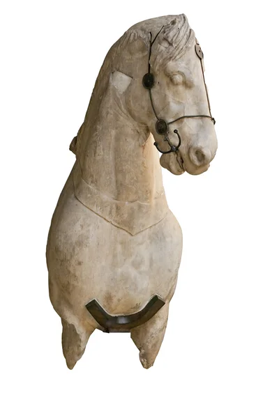 Paard beeld uit het mausoleum van halicarnassus — Stockfoto