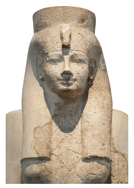 Египетская королева или богиня, изолированные в белом — стоковое фото