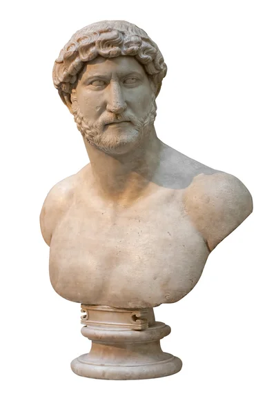 Мраморный бюст римского императора — стоковое фото