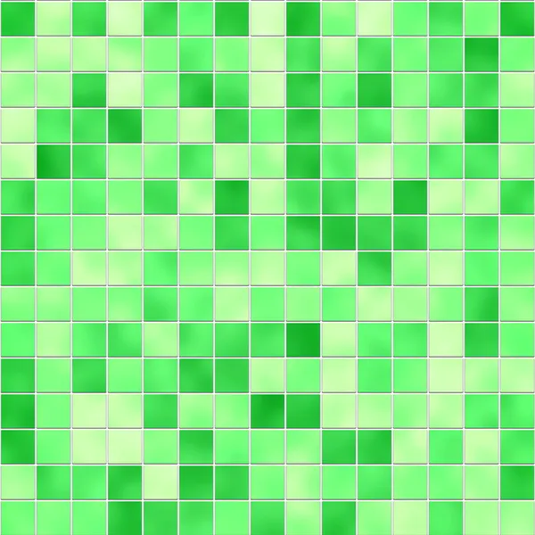 Bezešvé zelené dlaždice textury — Stock fotografie