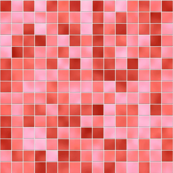 Seamless red tiles texture — Stock Photo, Image