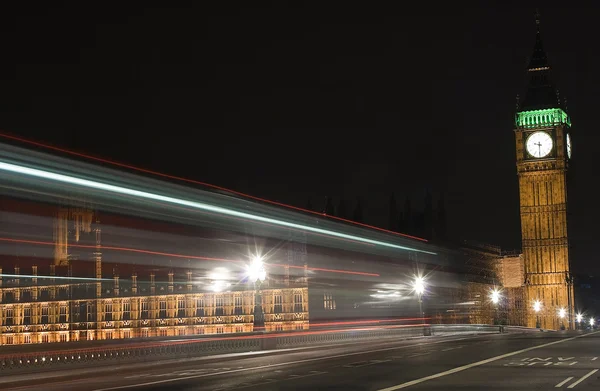Il ponte Big Ben e Westminster a Londra a — Foto Stock