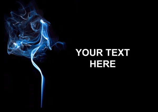 Stock image Bright smoke in a black background with space to