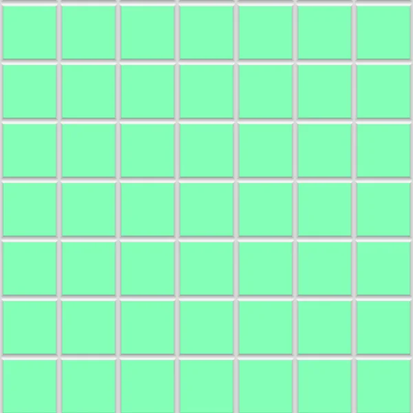 Green square ceramic tiles texture — Stock Photo, Image