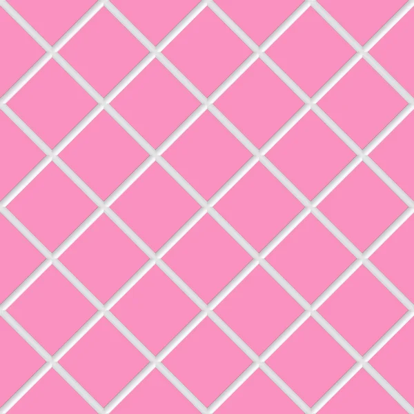 Diagonal pink square ceramic tiles texture — Stock Photo, Image