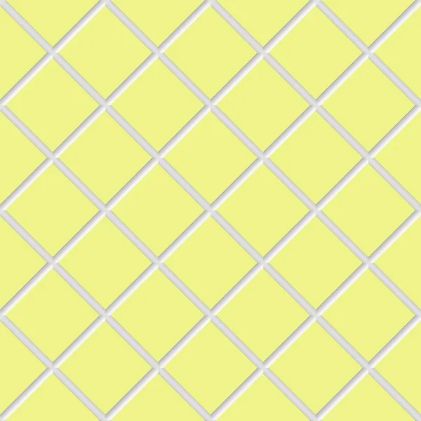 Диагональная желтая квадратная керамическая плитка — стоковое фото
