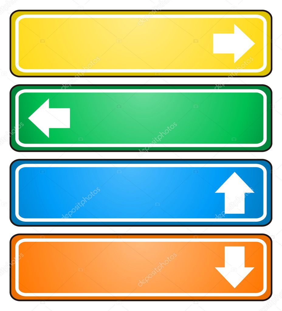 Arrow signs pointing to different directions
