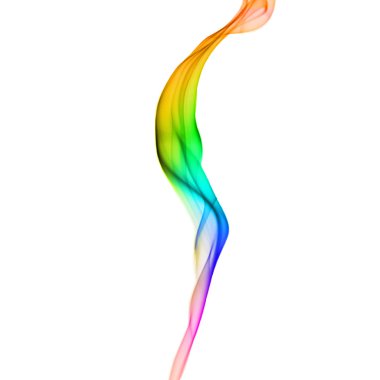 Rainbow colored wave clipart