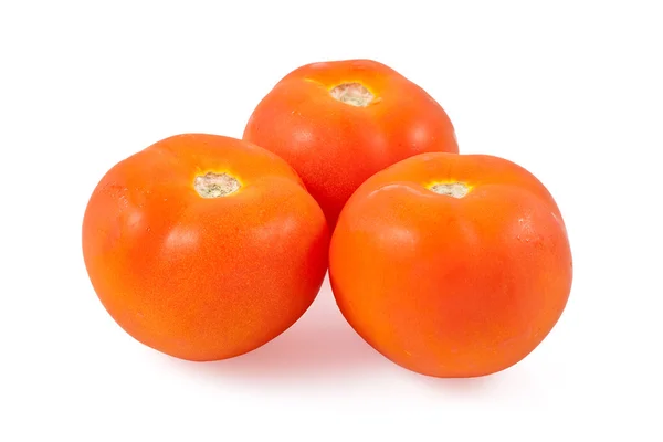 Três belos tomates — Fotografia de Stock