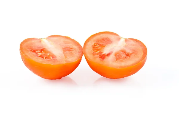 Metades de tomate vermelho — Fotografia de Stock