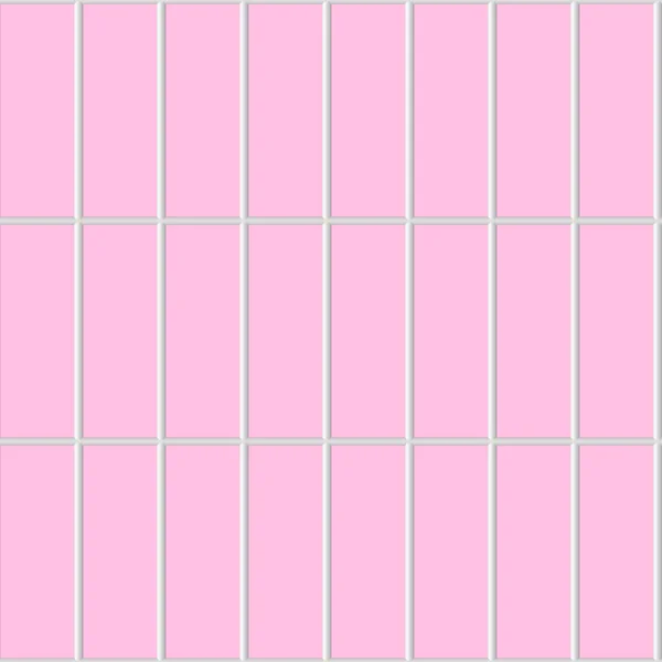 Telhas cerâmicas retangulares rosa — Fotografia de Stock