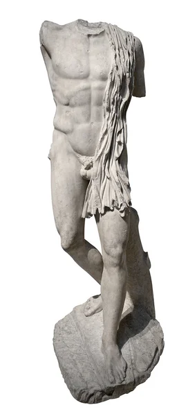 Древняя скульптура спортивного человека — стоковое фото