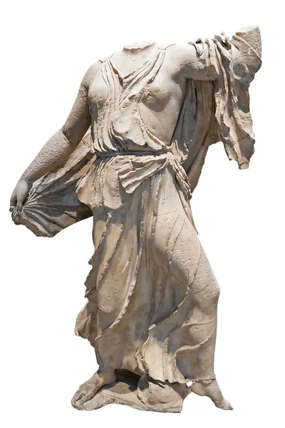 Antike griechische Marmorstatue einer Frau — Stockfoto