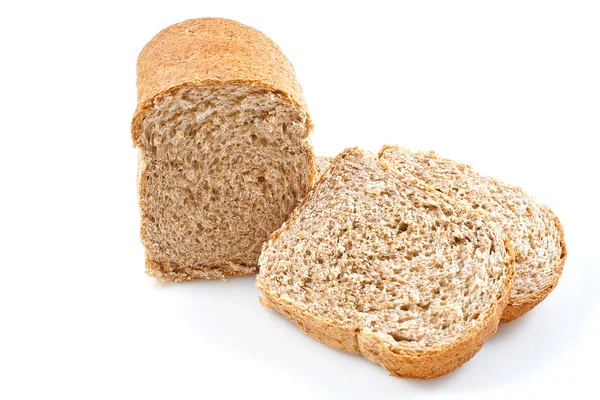 Panes de pan sobre fondo blanco — Foto de Stock
