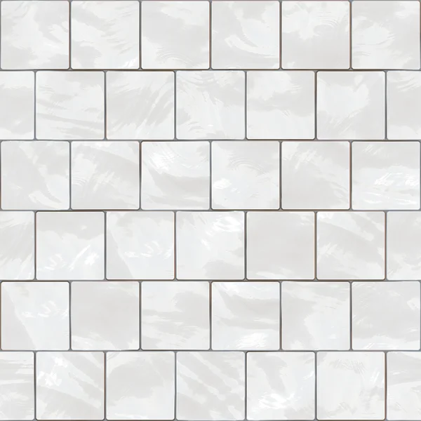 Shiny seamless white tiles texture — Stock Photo, Image
