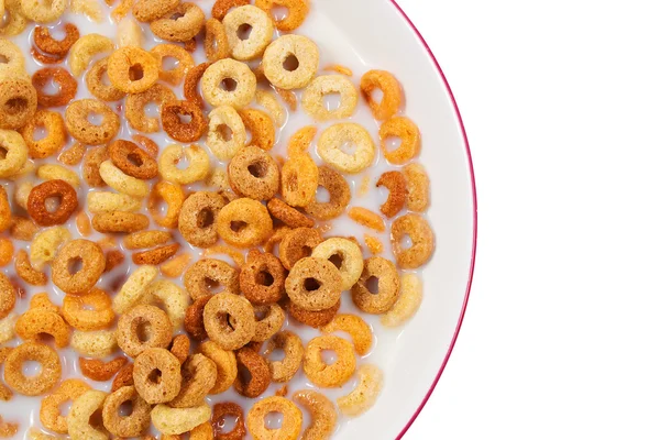 Desayuno saludable con cereales y leche —  Fotos de Stock