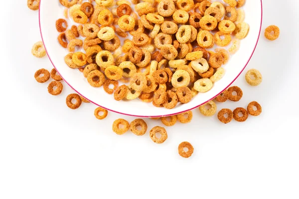 Healthy breakfast with cereal and milk — Stock Photo, Image