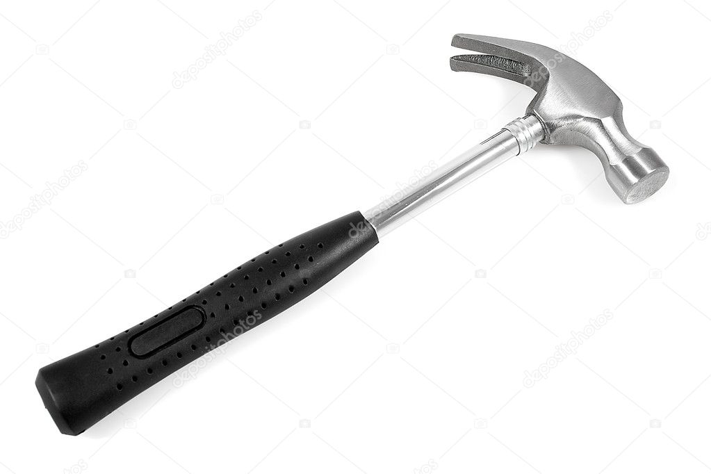 Hammer on a white background