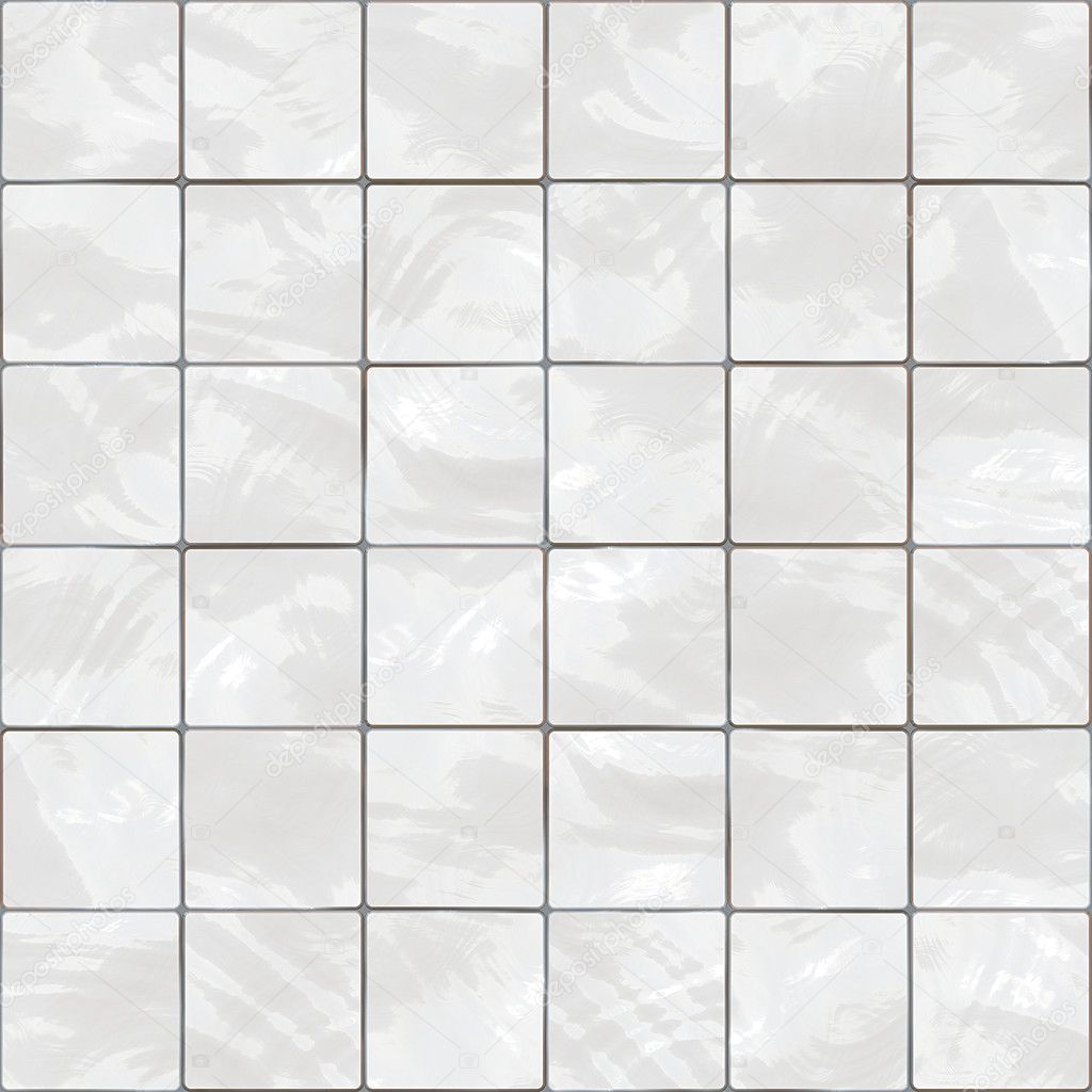 Shiny seamless white tiles texture