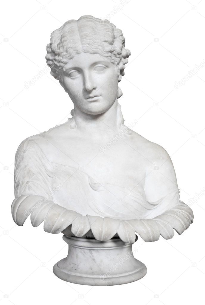 Ancient bust of a beautiful lady