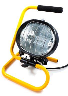 Halogen work light on white clipart