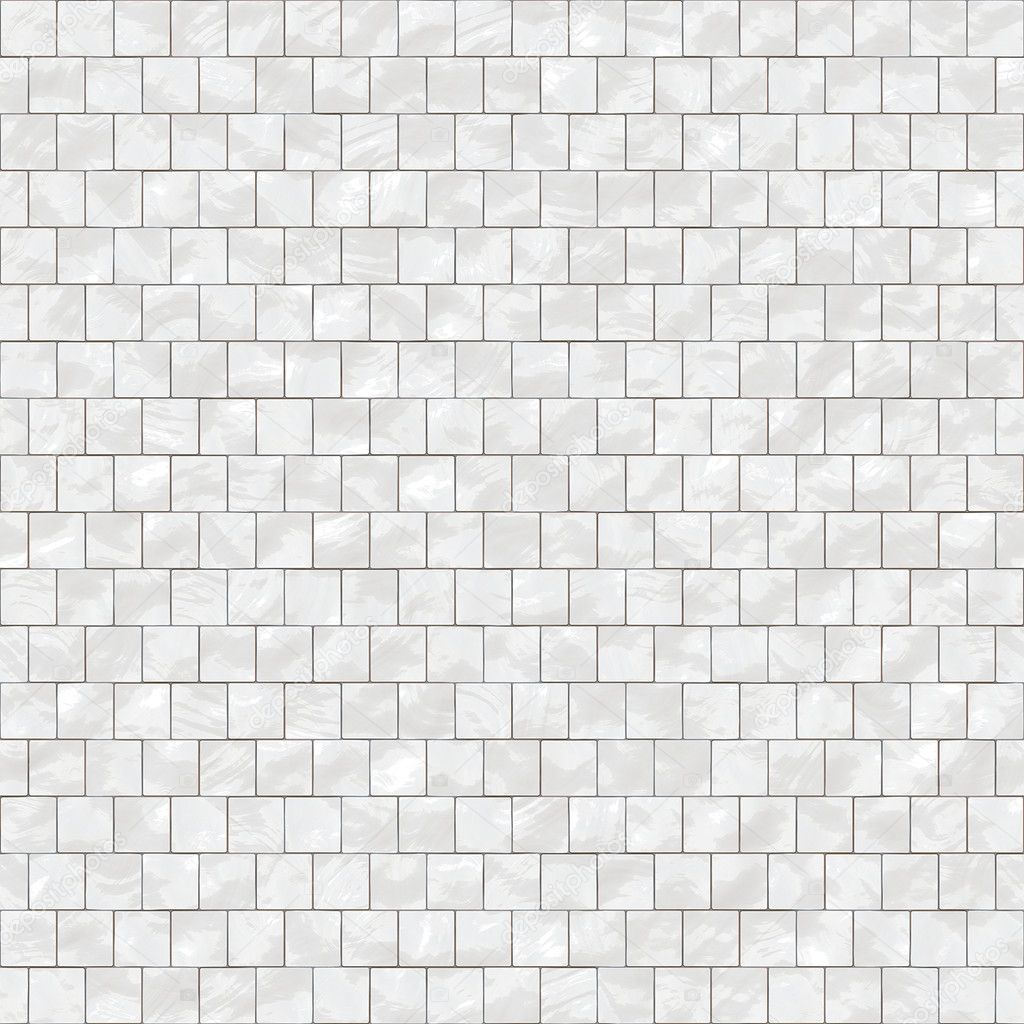 Shiny seamless white tiles texture