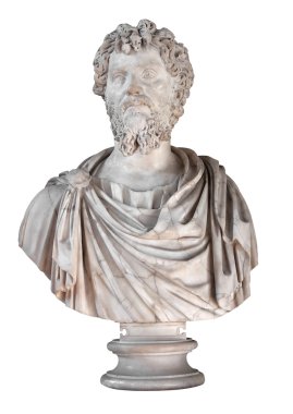 Bust of the emperor Septimius Severus clipart