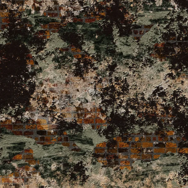 Grunge kirli sıvalı tuğla duvar — Stok fotoğraf