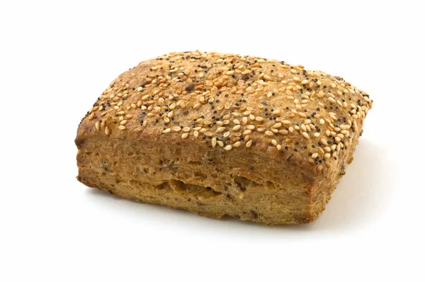Flax loaf with sesame and poppy seeds — Stock Photo, Image
