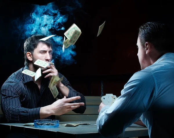 Dwóch graczy z karty — Zdjęcie stockowe