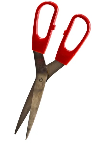 Pair of red scissors — Stock Photo, Image