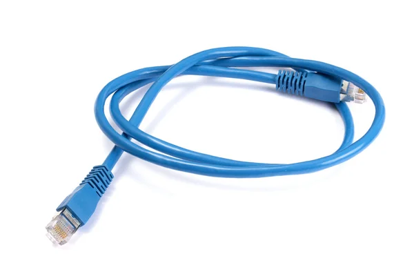 Blue network cable — Stock Photo, Image