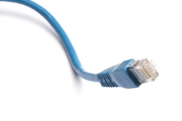 蓝色网络电缆 — 图库照片