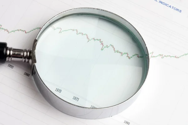 Analysing the stock market — Stock Photo, Image