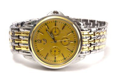 Golden watch clipart