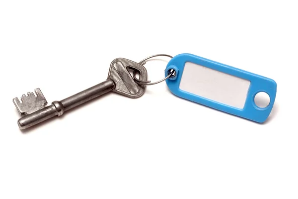 Blank tag and key — Stock Photo, Image