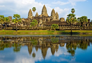 Angkor Wat before sunset, Cambodia. clipart