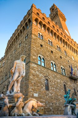 Florence, Palazzo Vecchio, piazza della clipart