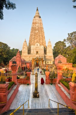 mahabodhy Tapınağı, bodhgaya, Hindistan.