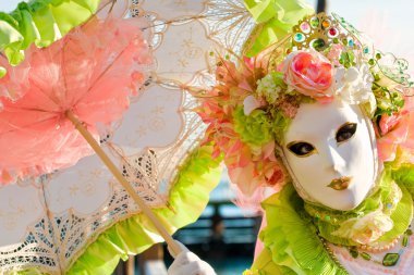 Venice Mask, Carnival. clipart