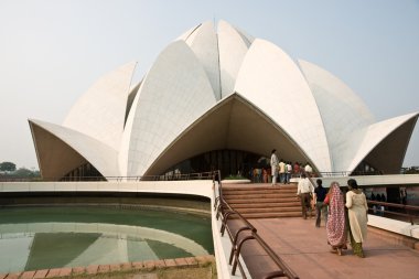 Bahai Temple, New Delhi, India. clipart