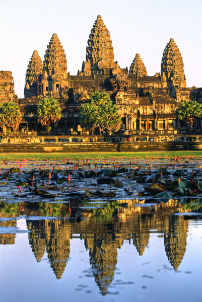 Angkor Wat at sunset, cambodia.